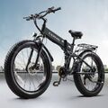 26 Zoll E Mountainbike 1000W Elektrofahrrad Pedelec 48V 14AH Moped E bike 25km/h