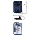 Hydraulikfilter Automatikgetriebe MAHLE HX 273 für Ford C-Max II Mondeo IV S-Max