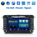 Doppel DIN 7"Autoradio CD DVD Player Für Passat Caddy Touran Golf BT GPS Nav RDS