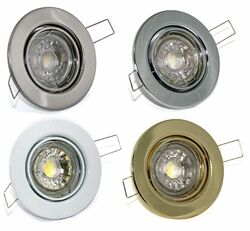 5x-10x SETS LED Decken Einbaustrahler Tom K9222 - 3W 5W 7W 230V GU10 DIMMBAR