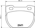 Bremsbelagsatz Scheibenbremse HELLA PAGID 8DB 355 019-231 für DEFENDER LANDROVER