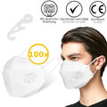 100x FFP2 Maske Mundschutz Atemschutzmaske CE Schutz Masken Mund Nasen Filter
