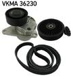 SKF VKMA 36230 Keilrippenriemensatz für VOLVO V70 II (285) V40 Kombi (645)