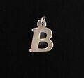 925 Sterling Silber Buchstabe B Alphabet Name Initiale Charm Anhänger