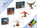 LEGO Harry Potter 75979 Hedwig 76394 Fawkes, Dumbledores Phönix 76406 Ungarische