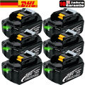 6X Original 18V/12,0Ah 6AH für Makita Akku BL1860 BL1850B 197422-4 BL1850 BL1830