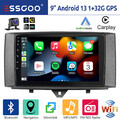 32G Android 13 CarPlay Für Smart Fortwo 451 2011-2015 Autoradio GPS Navi BT +KAM