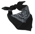 Western Halstuch Vierecktuch Kopftuch Bandana Baumwolle Paisley schwarz