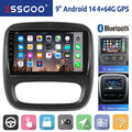 Android 14 4+64G Für Opel Vivaro B Renault Trafic CarPlay Autoradio GPS Navi RDS