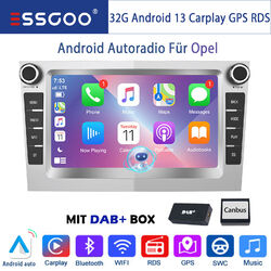 DAB+ 32G Autoradio Android 13 Carplay GPS Navi Für Opel Corsa C D Astra H Zafira