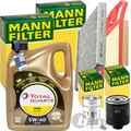 MANN INSPEKTIONSPAKET+5L TOTAL 5W-40 MOTORÖL passend für VW POLO 6N BORA GOLF 4