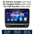 Carplay 10.1" Android 13 Autoradio Für Fiat Ducato Citroen Jumper Peugeot Boxer