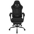 WOLTU Gaming Stuhl, Bürostuhl ergonomisch, Tech-Stoff, Schwarz + Weiß, GS07sz