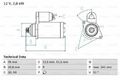 BOSCH Starter 0 986 016 031 NISSAN PICK UP NISSAN TERRANO II  ohne pfand