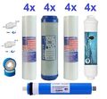 ERSATZ WASSER FILTER SET RO Umkehrosmose Anlage 5 Stufen 2 Jahre 75 GPD Membrane