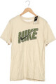 Nike T-Shirt Damen Shirt Kurzärmliges Oberteil Gr. L Baumwolle Crème... #gixi9kp