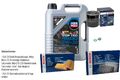 BOSCH Inspektionspake 5 L LIQUI MOLY Top Tec 4600 5W-30 für Nissan Qashqai +2 I