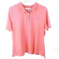 TOMMY HILFIGER Poloshirt T-Shirt Polokragen Rot Koralle Gr. XXL