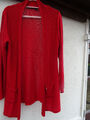 Creation L Premium Damen Strickjacke Langarm Schallkragen rot Gr. 40 NEU