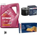 BOSCH Inspektionspaket 5 L MANNOL Extreme 5W-40 für Nissan Kubistar Kasten 1.5