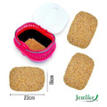 Einstreumatte Jemike® 5er Pack Holzpellet für Trixie Transportbox Pico 30x21x23