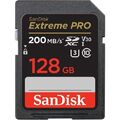 SanDisk EXTREME PRO SDXC Karte 128 GB 200/90 MB/s V30 UHS-I U3 C10