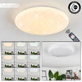 LED Dimmbare Decken Lampe Wohn Bade Zimmer Leuchte Fernbedienung Sternenhimmel 