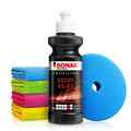 Sonax Profiline Politur Set ExCut 05-05 Schleifpolitur Polierpads Tücher 250ml