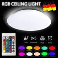 36W RGB LED Deckenleuchte Sternenhimmel Dimmbar Deckenlampe mit Fernbedienung DE