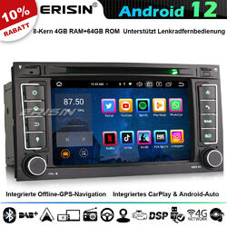 8-Kern Android 13 GPS Autoradio Navi Für VW Touareg T5 Multivan BT 5.0 DVD DAB+