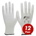 NITRAS Nylon Handschuhe 6210 Handschuh mit PU Fingerkuppenbeschichtung 12 Paar