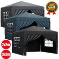 Pop-up Pavillon 2x2m/3x3m Faltpavillon Gartenzelt Partyzelt Festzelt Wasserdicht