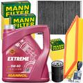 MANN FILTERSET+MANNOL 5W40 passend für VW GOLF 4 BORA 1J AUDI A3 8L TT OCTAVIA I