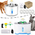 2.4L Trinkbrunnen Haustier Automatisch Wasserspender für Katzen Hunde mit Filter