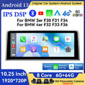 10,25 HD Android 13 Autoradio 8Kern 64GB LTE 4G GPS Navi für BMW F30 F31 F32 F33