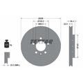 TEXTAR 2x Bremsscheibe hinten Ø256 mm außenbelüftet für VW Golf IV 1J1 1.4 16V