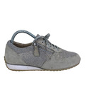 Gabor Grau Stoff Turnschuhe Sneaker Damen UK 5 EUR 38