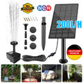 200L/H Solar Pumpe Teichpumpe Gartenbrunnen Brunnen Springbrunnen Fontäne Garten