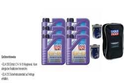 6x1L Liqui Moly Leichtlauf High Tech 5W-40 2x MANNOL 9990 Motor Doctor Tasche