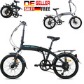 20 Zoll 250W Elektrofahrrad Faltbare Fahrrad 9.6AH Stadt E-Bike Grau/Black