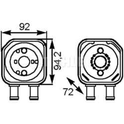 Ölkühler Motoröl MAHLE CLC 164 000S für VW Audi Seat Skoda Sharan A4 B5 A8 D2 A3
