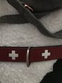 Hundehalsband Leder Swiss