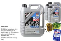 INSPEKTIONSKIT FILTER LIQUI MOLY ÖL 8L 5W-30 für BMW 5er E39 523i 520i 528i E60