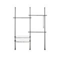 WENKO Teleskop-System Herkules Duo, verstellbares, 164-215 x 165-300 x 38 cm