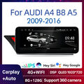 10,25" 8-Kern Android 12 Autoradio Für Audi A4/A5/B8/S4 CarPlay DAB+ 4G GPS Navi