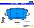Bremsbelagsatz, Scheibenbremse ATE 13.0460-2888.2 für Audi