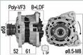 ERA Lichtmaschine Generator Lima 209522A für RENAULT CAPTUR 1 LOGAN STEPWAY 2 4