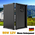 50W 12V Solarpanel monokristallin Solarmodul Solarzelle Wohnmobil Garten Camper