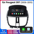 Für Peugeot 207 CC 7" Car Autoradio Android 13 GPS Navi WIFI 2+32G CarPlay DAB+
