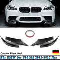 Carbon Optik Frontspoiler Spoiler Für BMW 5er F10 M5 11-17 Flaps Lippe MP Style